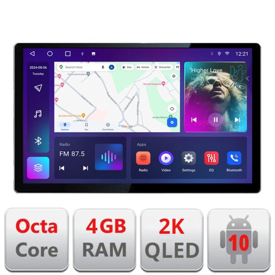 Navigatie  SsangYong Tivoli 2015-2019 Edotec 4+32 2K 13 inch qled android 4G DSP gps internet  Kit-tivoli2015 - imagine 2