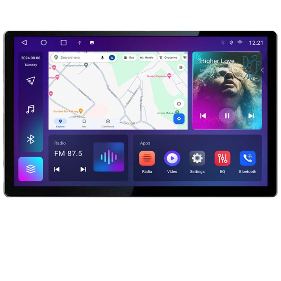 Navigatie Ssangyong Rexton 2019- Edotec 4+32 2K 13 inch qled android 4G DSP gps internet  Kit-REXTON - imagine 4