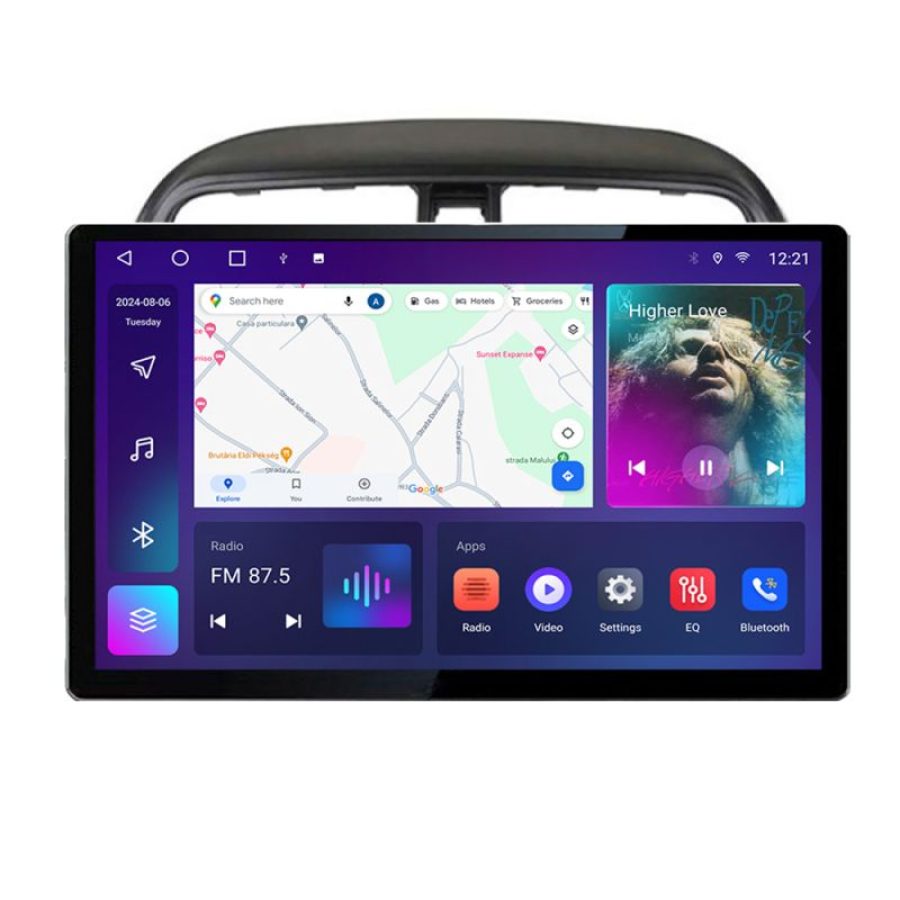 Navigatie Mitsubishi Spacestar Edotec 4+32 2K 13 inch qled android 4G DSP gps internet  Kit-spacestar - imagine 4