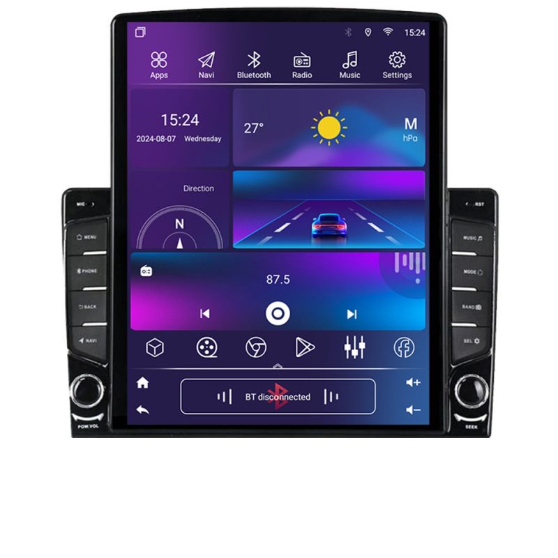 Navigatie Toyota Landcruiser J150 2010-2018 Octa Core ecran tip TESLA 9.7" cu Android Radio Bluetooth Internet GPS WIFI 4+32GB DSP 4G - imagine 4