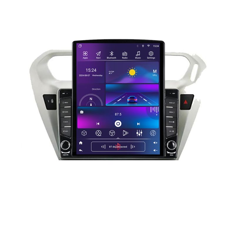 Navigatie Peugeot 301 Citroen G-Elisee G-301 ecran tip TESLA 9.7" cu Android Radio Bluetooth Internet GPS WIFI 4+32GB v1 - imagine 4