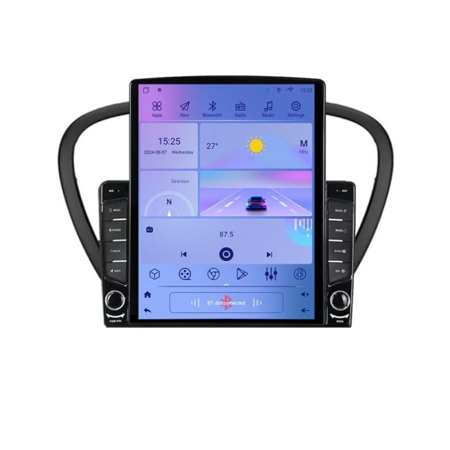 Navigatie Peugeot 607 Android radio gps internet Octa Core 4+64 LTE Kit-607+EDT-E709 - imagine 5