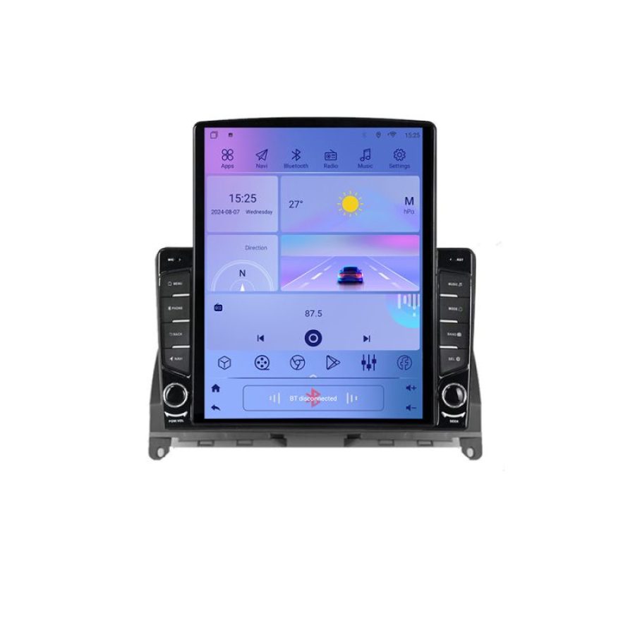 Navigatie Mercedes W204 2008-2012 G-W204 ecran tip TESLA 9.7" cu Android Radio Bluetooth Internet GPS WIFI 4+32GB DSP - imagine 3