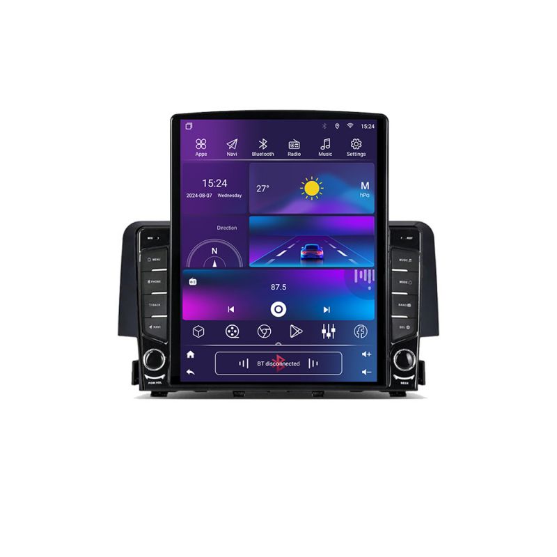 Navigatie Honda Civic 2016-2020 G-669 ecran tip TESLA 9.7" cu Android Radio Bluetooth Internet GPS WIFI 4+32GB DSP 4G - imagine 4