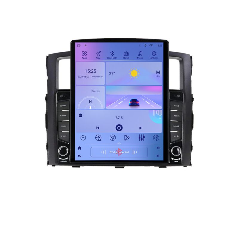 Navigatie Mitsubishi Pajero G-452 ecran tip TESLA 9.7" cu Android Radio Bluetooth Internet GPS WIFI 4+32GB DSP 4G Octa - imagine 3