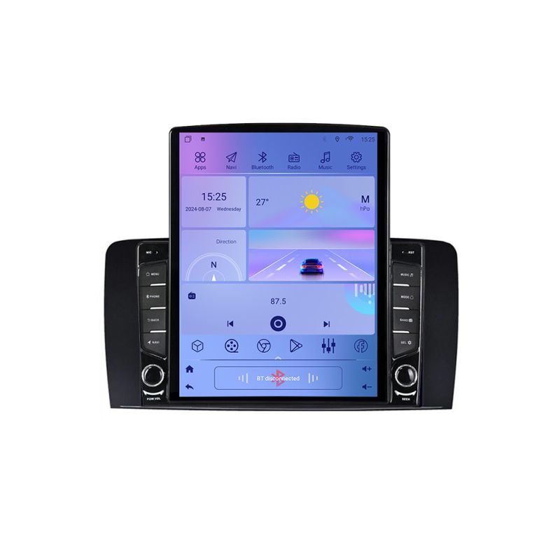 Navigatie Mercedes Clasa R G-215 ecran tip TESLA 9.7" cu Android Radio Bluetooth Internet GPS WIFI 4+32GB DSP 4G Octa - imagine 3