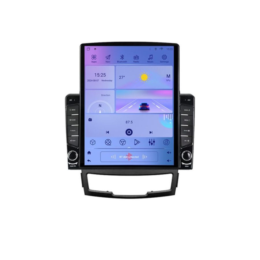 Navigatie Ssangyong Korando 2011- 2013 G-159 ecran tip TESLA 9.7" cu Android Radio Bluetooth Internet GPS WIFI 4+32GB - imagine 3