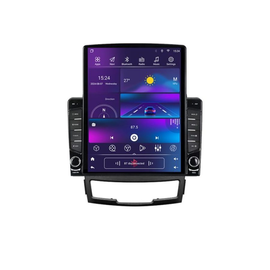 Navigatie Ssangyong Korando 2011- 2013 G-159 ecran tip TESLA 9.7" cu Android Radio Bluetooth Internet GPS WIFI 4+32GB - imagine 4