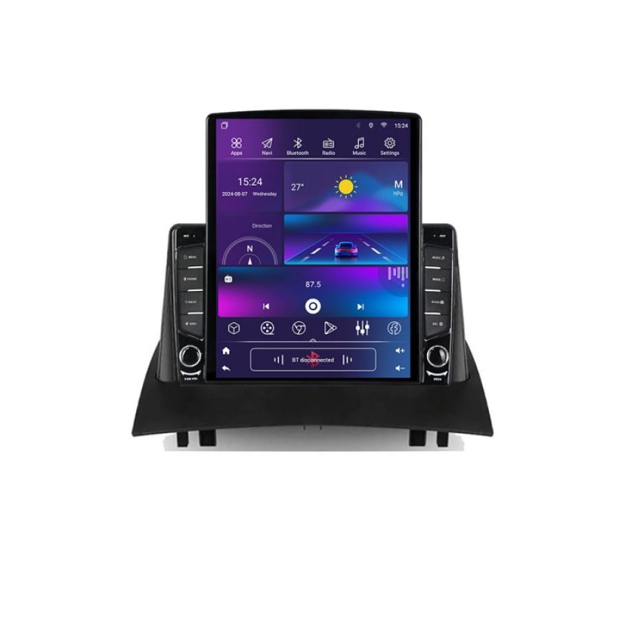 Navigatie Renault Megane 2 G-098 ecran tip TESLA 9.7" cu Android Radio Bluetooth Internet GPS WIFI 4+32GB DSP 4G Octa - imagine 4
