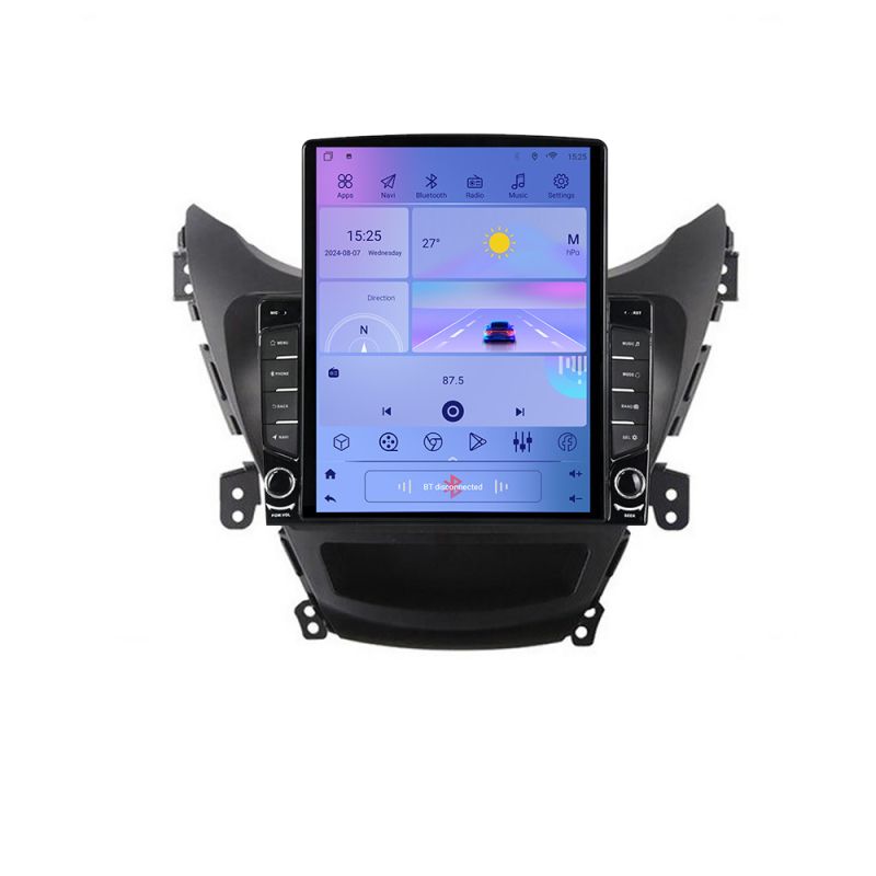 Navigatie HHyundai Elantra 2011-2013 G-092 ecran tip TESLA 9.7" cu Android Radio Bluetooth Internet GPS WIFI 4+32GB DSP - imagine 3