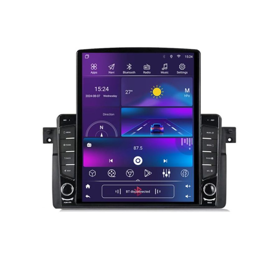 Navigatie BMW Seria 3 E46 G-052 ecran tip TESLA 9.7" cu Android Radio Bluetooth Internet GPS WIFI 4+32GB DSP 4G Octa C - imagine 4