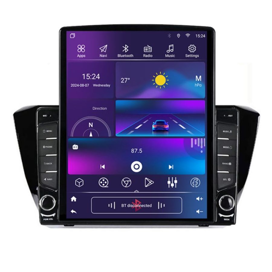 Navigatie Skoda Superb 3 2015- H-932 ecran tip TESLA 9.7" cu Android Radio Bluetooth Internet GPS WIFI 4+32GB DSP 4G O - imagine 4