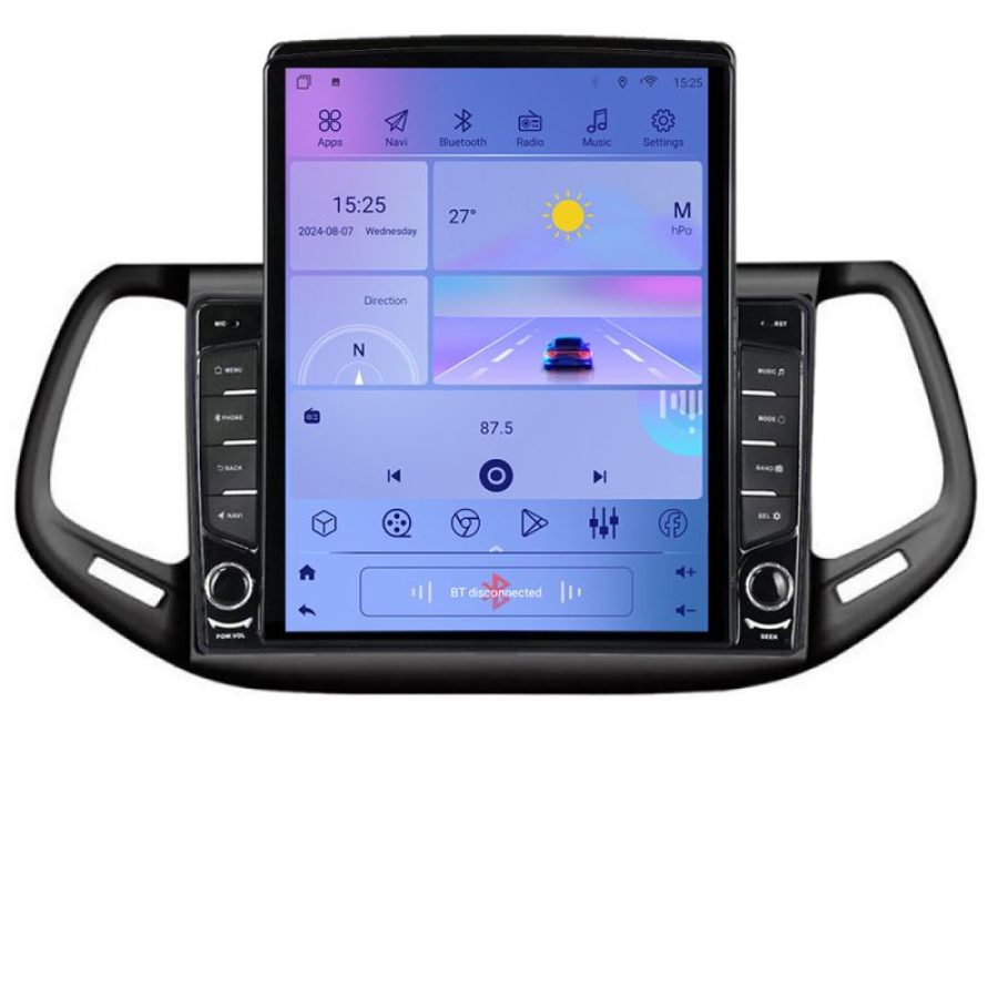 Navigatie JEEP COMPASS 2017 Manual H-732 ecran tip TESLA 9.7" cu Android Radio Bluetooth Internet GPS WIFI 4+32GB DSP - imagine 3
