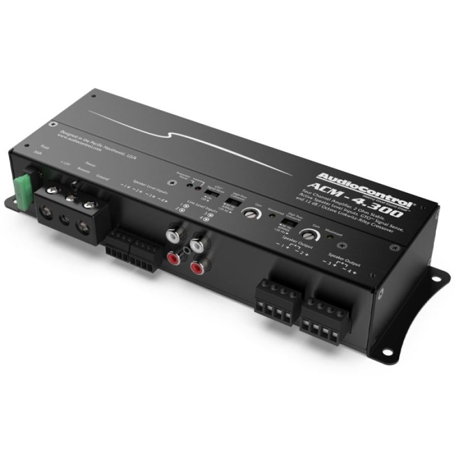 Micro Amplificator 4 canale AudioControl compact  ACM-4.300, 4 x 75 watts, in 2 sau 4 ohm, clasa D - imagine 3