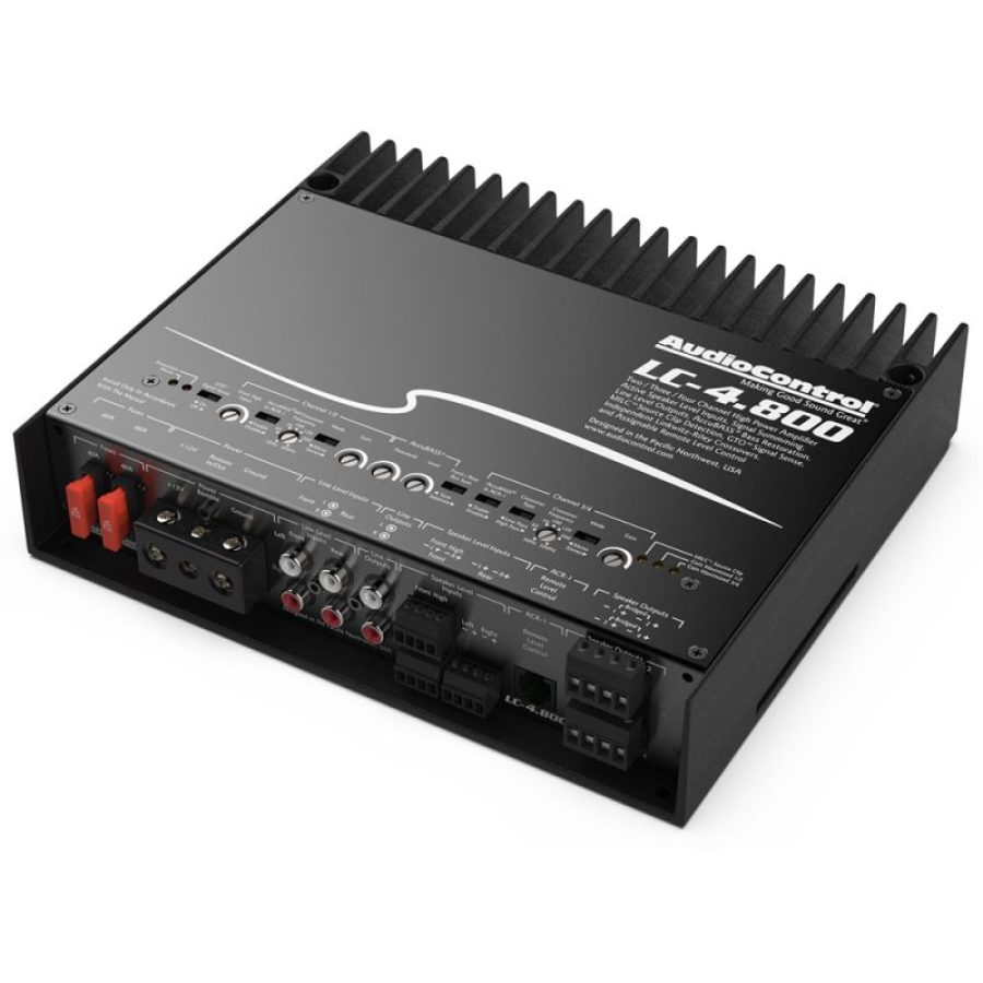Amplificator puternic 4 canale cu ACCUBASS® 12V AudioControl LC-4.800, 4 x 200 watts, in 2 sau 4 ohm, clasa D - imagine 2