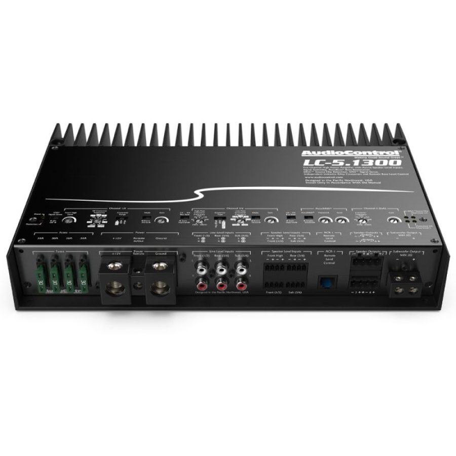 Amplificator puternic 5 canale cu ACCUBASS® 12V AudioControl LC-5.1300, 4 x 200 + 500 watts, in 2 sau 4 ohm, clasa D - imagine 6