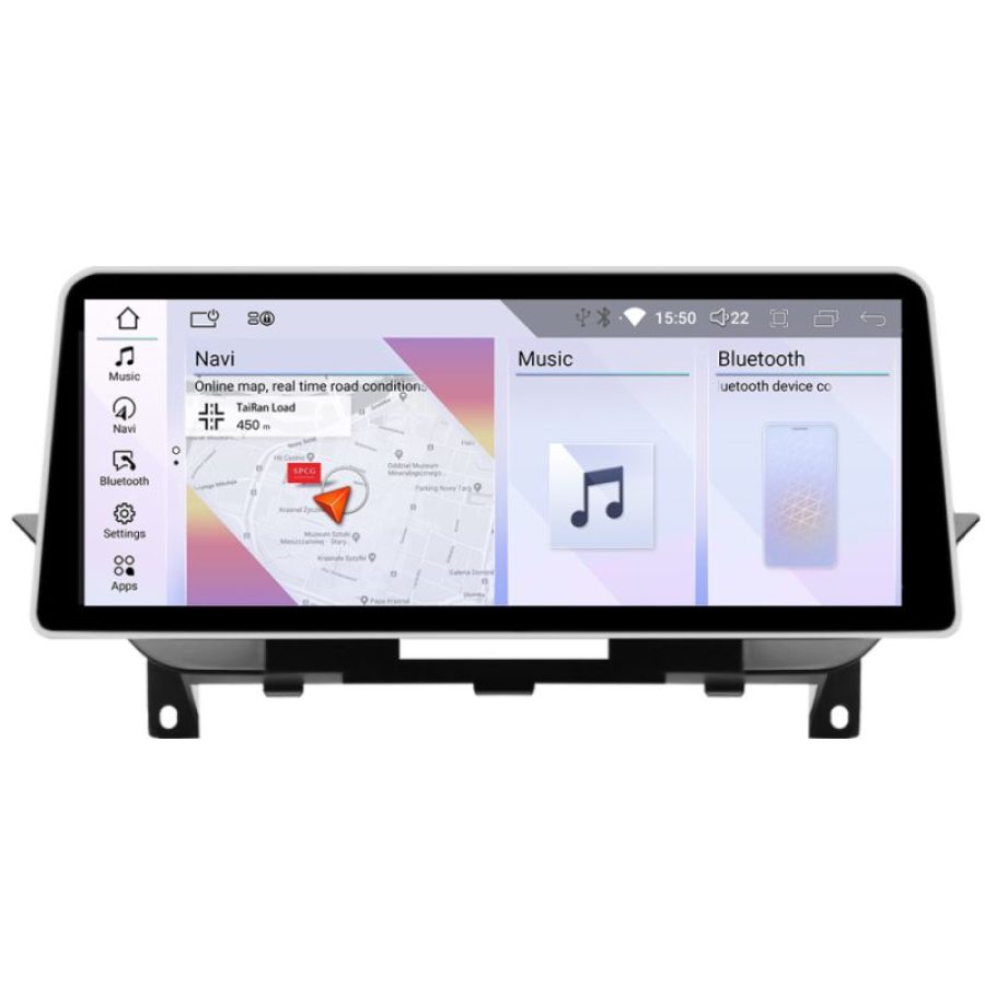 Navigatie BMW X1 E84 2010-2011 cu ecran CIC Android ecran 12.3" 4+64 4G BT - imagine 2