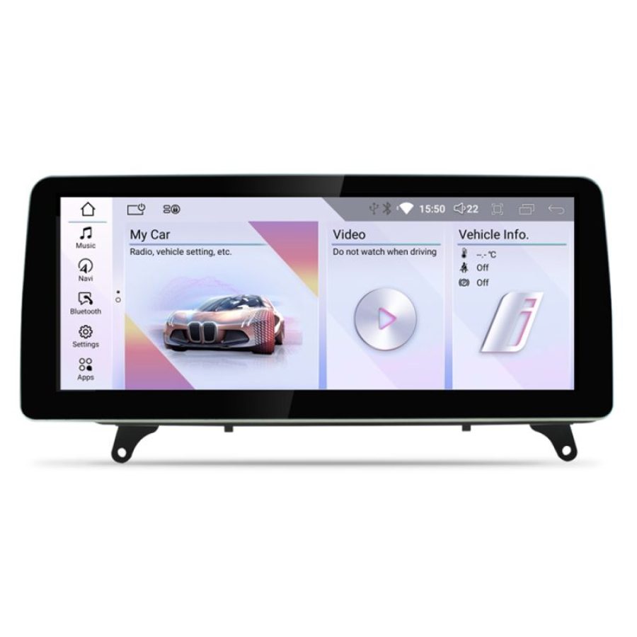 Navigatie BMW X5 X6 E70 E71 2009-2012 cu ecran CIC Android ecran 12.3" 4+64 4G BT - imagine 2