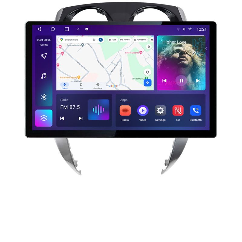 Navigatie dedicata Edonav Nisan Note 2012-2019, Ecran 2K QLED 13",Octacore,4Gb RAM,32Gb Hdd,4G,360,DSP,Carplay,Bluetooth - imagine 2