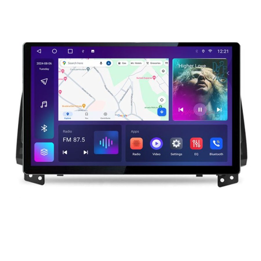 Navigatie dedicata Hyundai Santa Fe N-008 Edonav ecran 13" 2K 8 si 128 Android Waze USB Navigatie 4G 360 Toslink Youtube Radio KIT - imagine 2