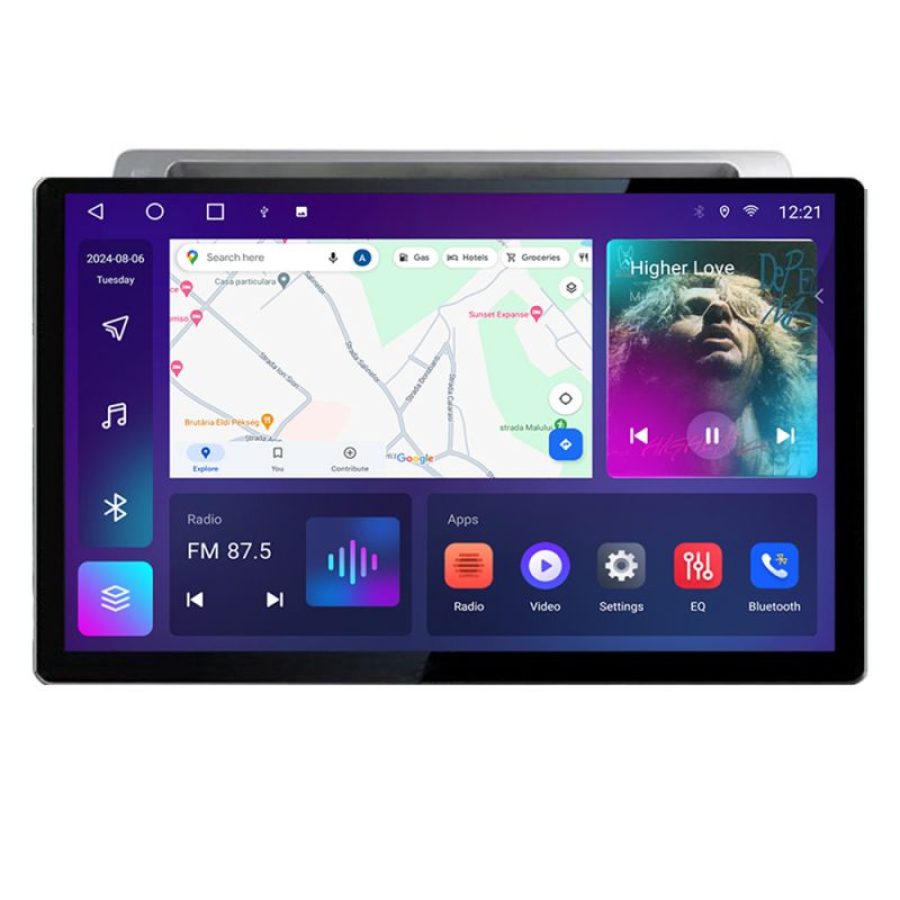 Navigatie dedicata Citroen C4 Quad Core N-088 Edonav ecran 13" 2K 8 si 128 Android Waze USB Navigatie 4G 360 Toslink Youtube Radio - imagine 2