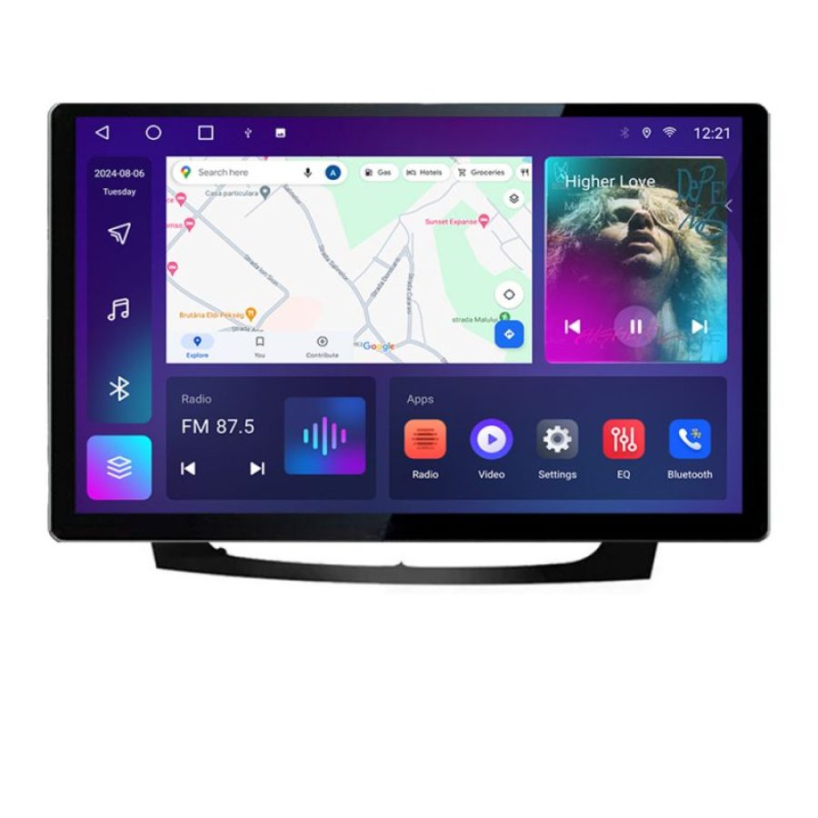 Navigatie dedicata Mercedes W211 W219 N-090 Edonav ecran 13" 2K 8 si 128 Android Waze USB Navigatie 4G 360 Toslink Youtube Radio K - imagine 2