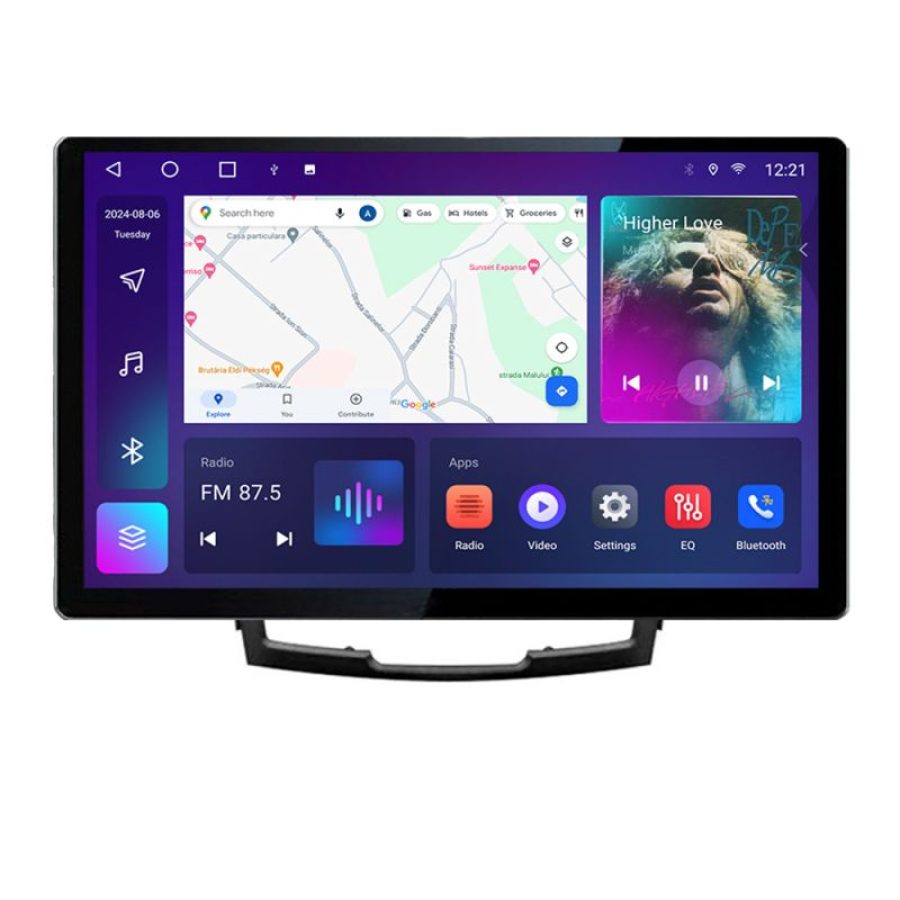 Navigatie dedicata Ssangyong Korando 2011-2013 N-159 Edonav ecran 13" 2K 8 si 128 Android Waze USB Navigatie 4G 360 Toslink Youtub - imagine 2