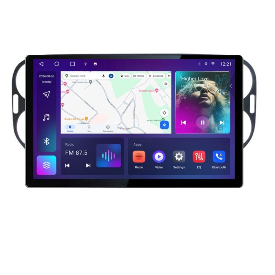 Navigatie dedicata VW Tiguan 2009-2015  Edonav ecran 13" 2K 8 si 128 Android Waze USB Navigatie 4G 360 Toslink Youtube Radio KIT-4 - imagine 2