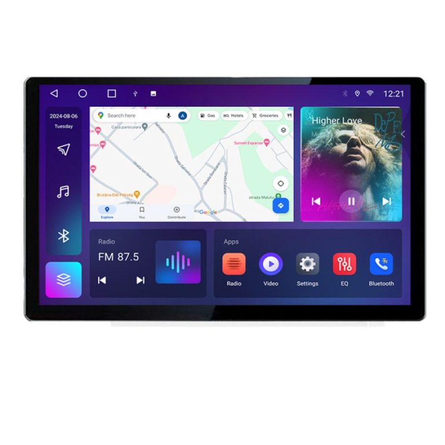 Navigatie dedicata Skoda Fabia 2015- N-541 Edonav ecran 13" 2K 8 si 128 Android Waze USB Navigatie 4G 360 Toslink Youtube Radio KI - imagine 2