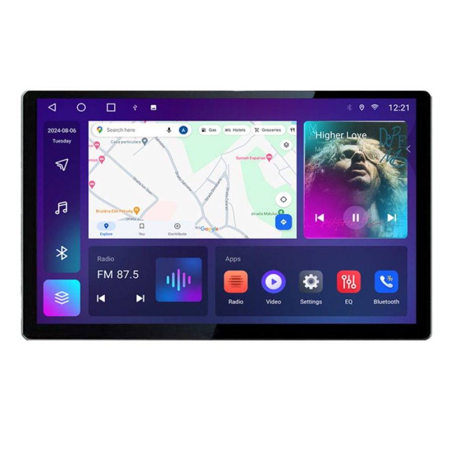 Navigatie dedicata Opel Astra H 2006-2015 Edonav ecran 13" 2K 8 si 128 Android Waze USB Navigatie 4G 360 Toslink Youtube Radio kit - imagine 2