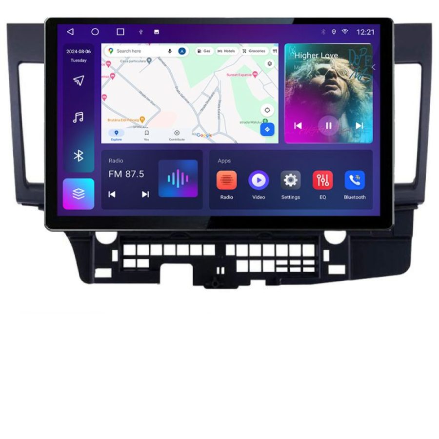 Navigatie dedicata Mitsubishi Lancer N-037 Edonav ecran 13" 2K 8 si 128 Android Waze USB Navigatie 4G 360 Toslink Youtube Radio KI - imagine 2