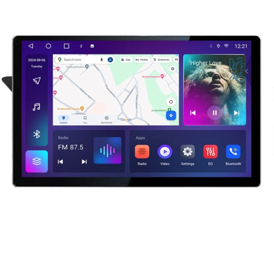Navigatie dedicata Audi A4 2008-2016 NON-MMI N-A4 Edonav ecran 13" 2K 8 si 128 Android Waze USB Navigatie 4G 360 Toslink Youtube R - imagine 2
