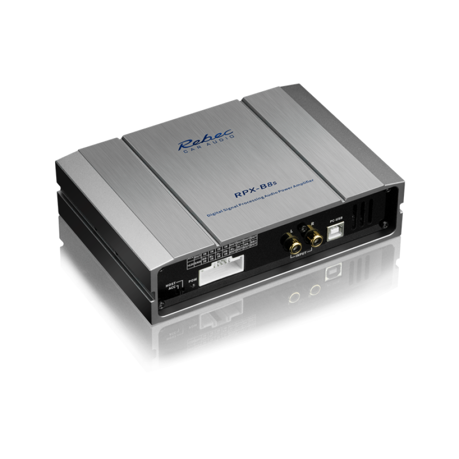 Amplificator auto Rebec RPX B8S , DSP integrat , 8 canale