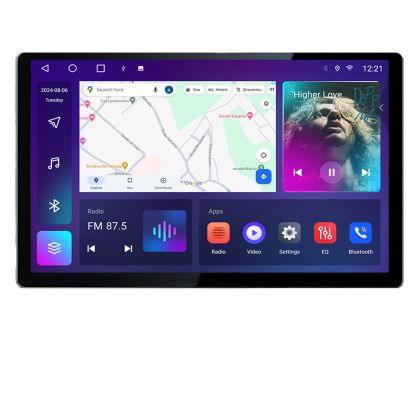 Navigatie dedicata Chrysler Jeep N-202 Edonav ecran 13" 2K 8 si 128 Android Waze USB Navigatie 4G 360 Toslink Youtube Radio KIT-202 V2 - imagine 4