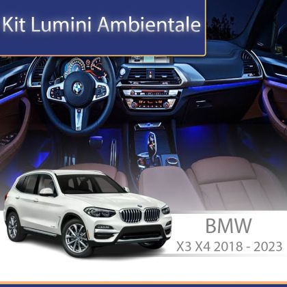 Lumini ambientale BMW X3/X4 (G01/G08) 2018-2022 set complet control telefon sau sistem original - imagine 4