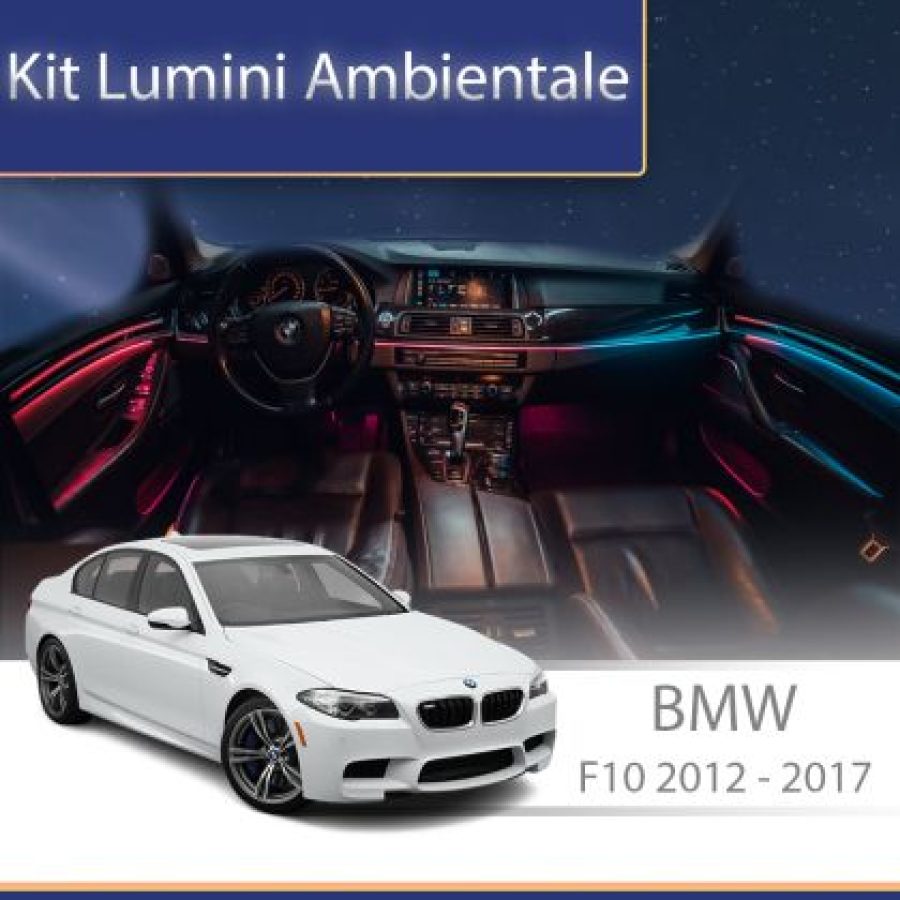 Lumini ambientale  BMW Seria 5 (F10) 2012-2017 set complet control telefon sau sistem original - imagine 4