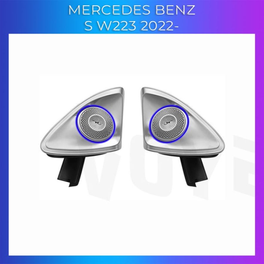 Lumini Ambientale difuzoare stalpi fata Mercedes Clasa S W223 control pe sistemul original sau telefon - imagine 2