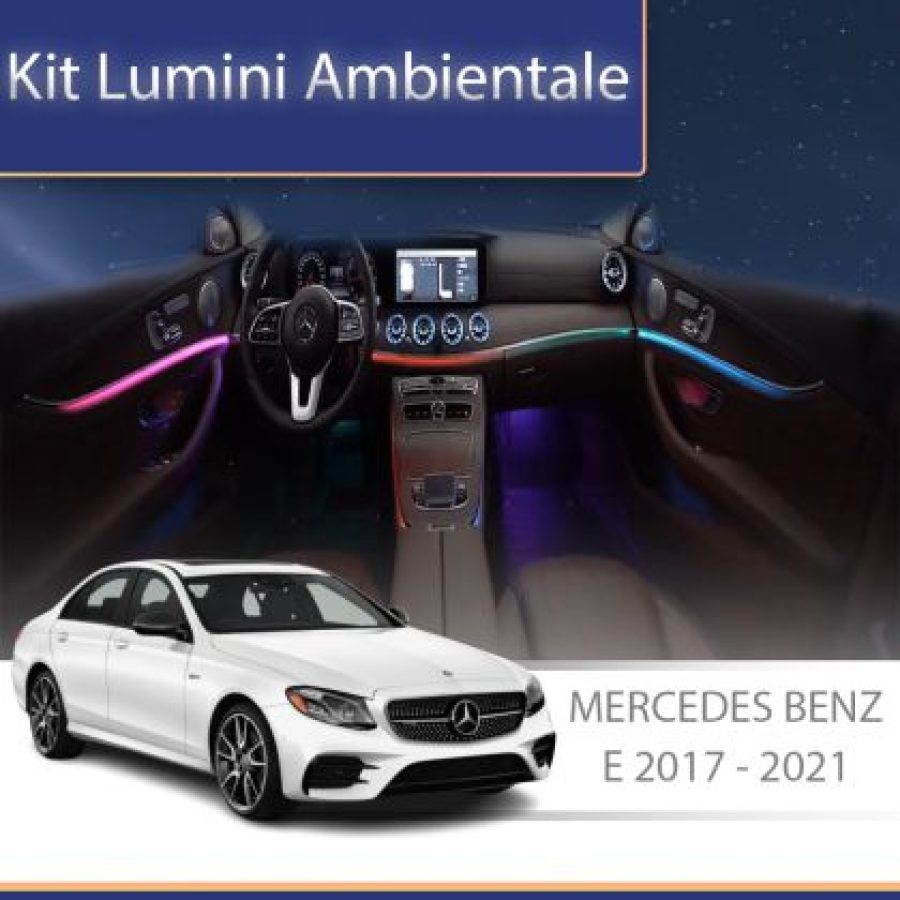 Lumini Ambientale chenar display 64 de culori Mercedes E W213 control pe sistemul original sau telefon - imagine 5