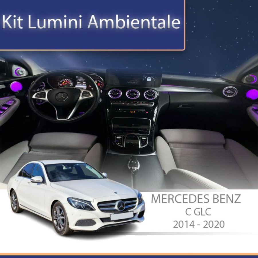 Lumini Ambientale spatar scaune Mercedes C W205 GLC X253 control pe sistemul original sau telefon - imagine 2