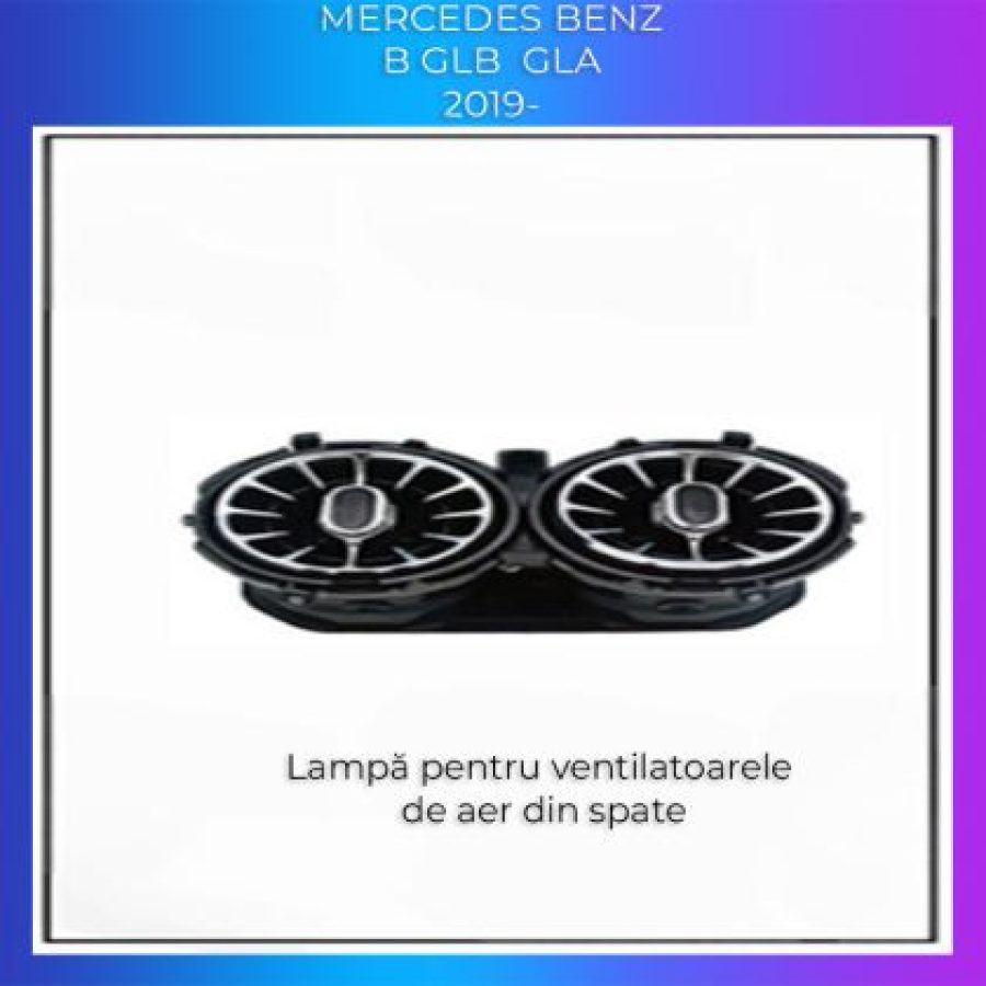 Lumini Ambientale ventilatoare spate Mercedes B  GLB  GLA control pe sistemul original sau telefon - imagine 4