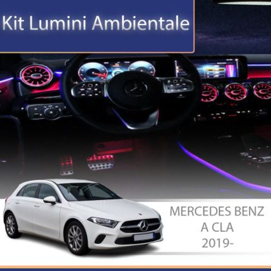 Lumini Ambientale ventilatoare spate Mercedes A W177 CLA W118 control pe sistemul original sau telefon - imagine 3