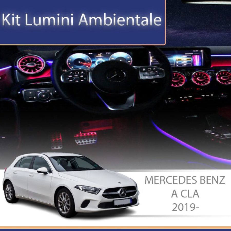 Lumini Ambientale spatar scaune Mercedes A W177 CLA W118 control pe sistemul original sau telefon - imagine 2