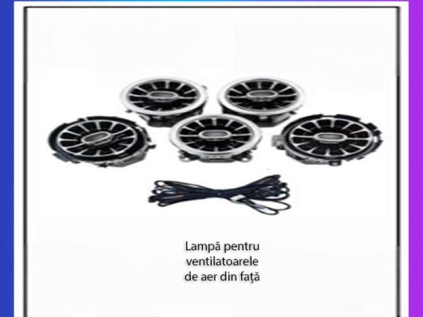 Lumini Ambientale ventilatoare fata Mercedes A W177 CLA W118 control pe sistemul original sau telefon