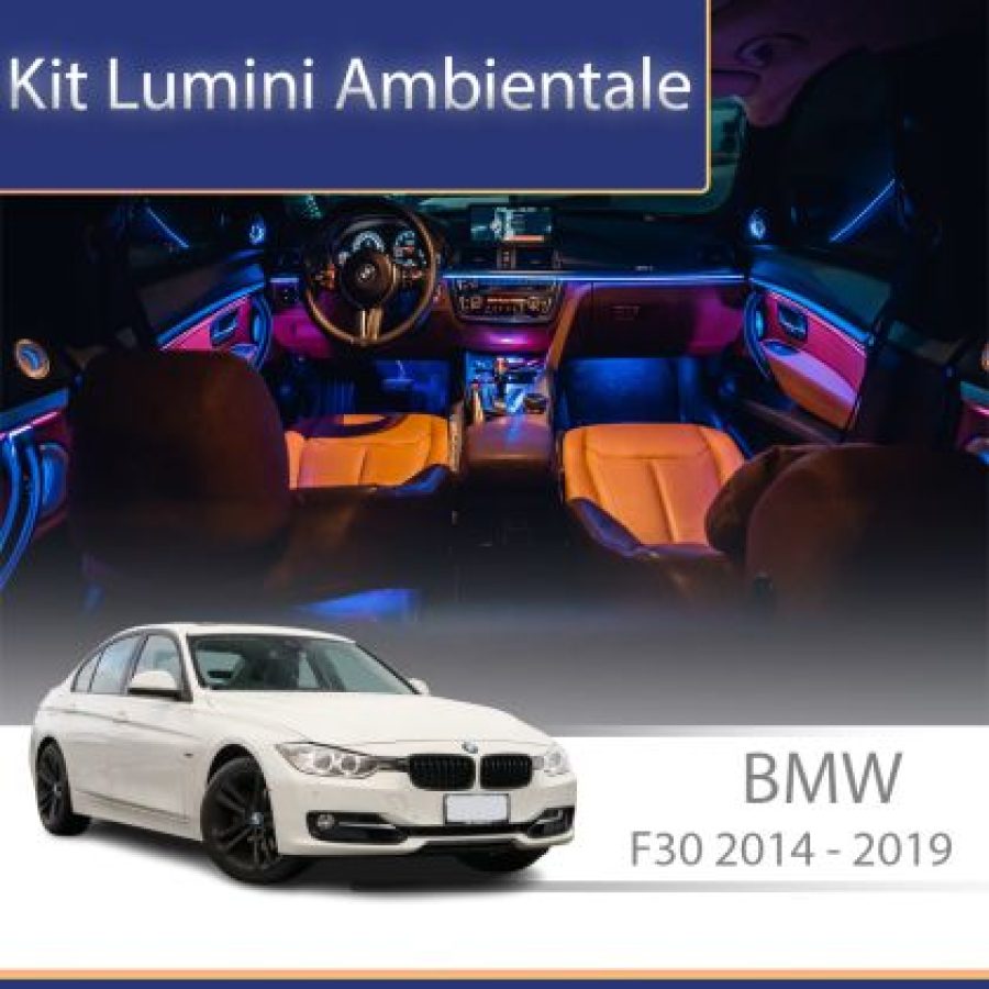 Lumini Ambientale BMW Seria 3 2014-2019 dedicat difuzor înalte control telefon sau sistem original - imagine 4