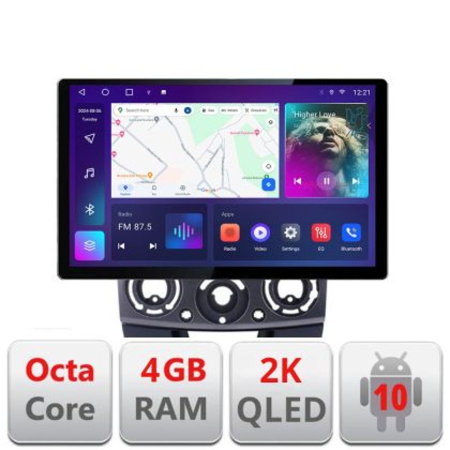 Navigatie dedicata Ford Ranger Mazda BT50 2007-2012 N-RANGER Edonav ecran 13" 2K 8 si 128 Android Waze USB Navigatie 4G 360 Toslink V1 - imagine 3
