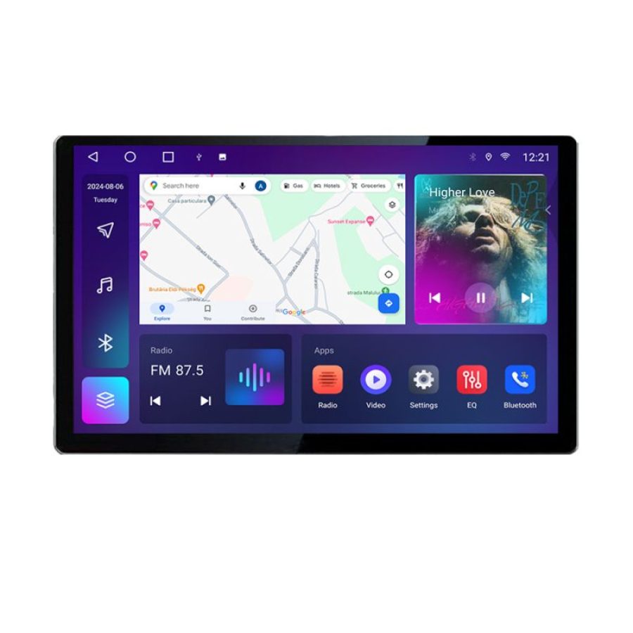 Navigatie dedicata Skoda Rapid Seat Toledo 2013 si  Edonav ecran 13" 2K 8 si 128 Android Waze USB Navigatie 4G 360 Toslink Youtube Radio KIT-rapid si EDT-E413 V1 - imagine 2