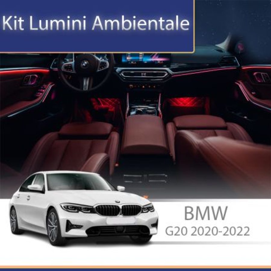 Lumini Ambientale BMW Seria 3 2020-2022 dedicat set complet control telefon sau sistem original - imagine 3