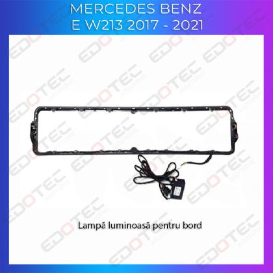Lumini Ambientale chenar display 64 de culori Mercedes E W213 control pe sistemul original sau telefon - imagine 4
