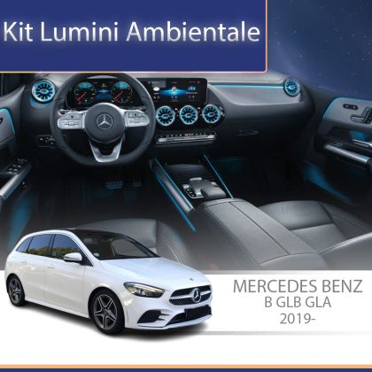 Lumini ambientale Mercedes W247-02+08 2019-2025 dedicat ventilatoare iluminate control telefon sau sistem original - imagine 2