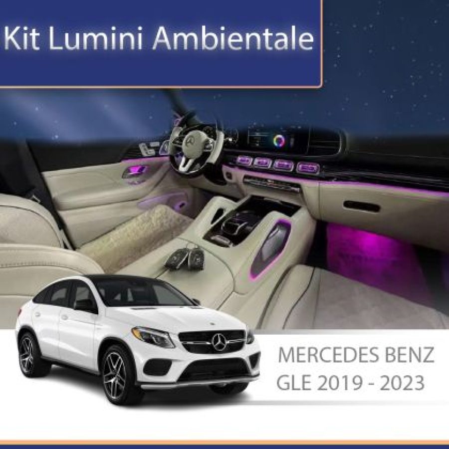 Lumini ambientale Mercedes W167-02 2019-2023 dedicat ventilatoare iluminate control telefon sau sistem original - imagine 2